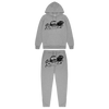 Trap⭐ SHOOTERS HOODED TRACKSUIT - GREY MONOCHROME EDITION