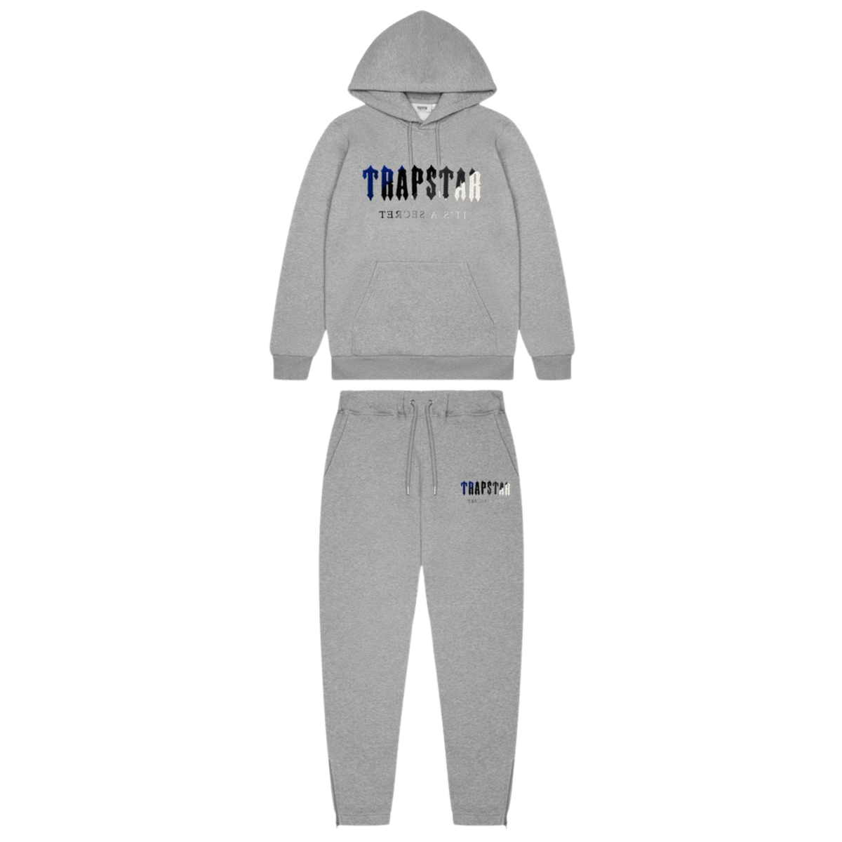 Trap⭐ DECODED CHENILLE HOODED TRACKSUIT - GREY ICE EDITION 2.0