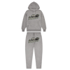 Trap⭐ SHOOTERS HOODED TRACKSUIT - GREY / TEAL