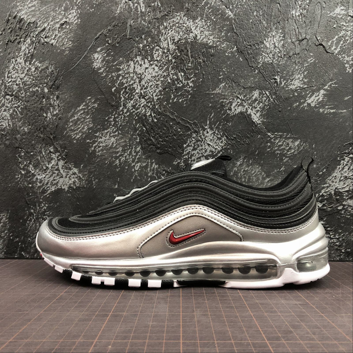 Nike Air Max 97 QS Black & Varsity Red & Silver