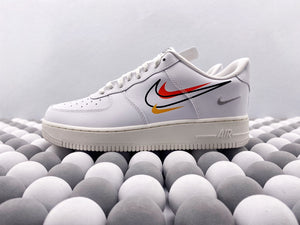 NK AF1 07 LV8 - White Multicolor Swoosh
