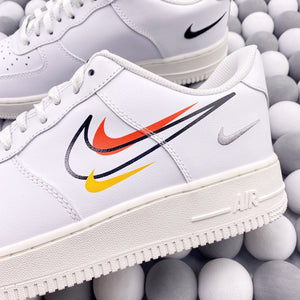 NK AF1 07 LV8 - White Multicolor Swoosh