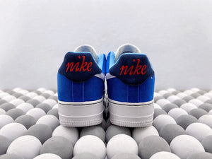 NK AF1 07 LV8 - Sky Blue/Gold Buckle