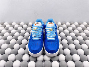 NK AF1 07 LV8 - Sky Blue/Gold Buckle