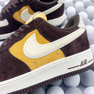 NK AF1 Low - Coffee Brown/White/Yellow
