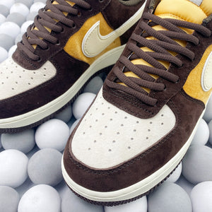 NK AF1 Low - Coffee Brown/White/Yellow