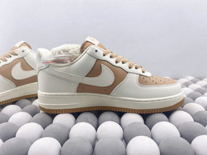 NK AF1 Low - Khaki/White Splice