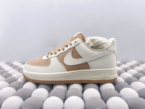 NK AF1 Low - Khaki/White Splice