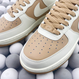 NK AF1 Low - Khaki/White Splice