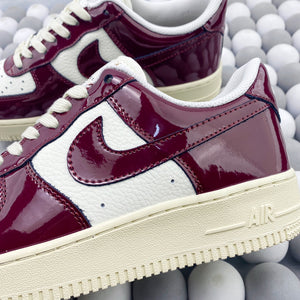 NK AF1 Low - White/Red Patent Leather