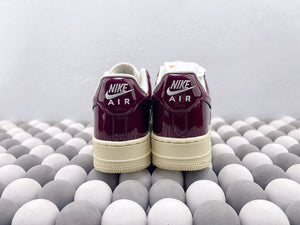 NK AF1 Low - White/Red Patent Leather
