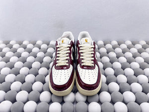 NK AF1 Low - White/Red Patent Leather