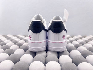 NK AF1 Low - Custom Chanel Style White/Black