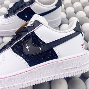 NK AF1 Low - Custom Chanel Style White/Black