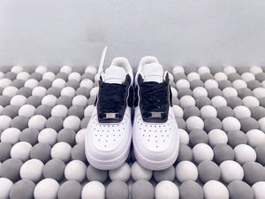 NK AF1 Low - Custom Chanel Style White/Black