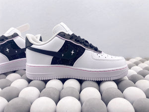 NK AF1 Low - Custom Chanel Style White/Black