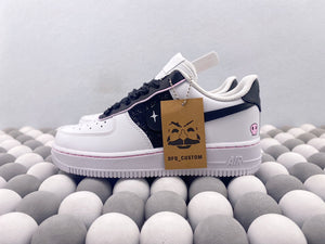 NK AF1 Low - Custom Chanel Style White/Black