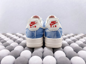NK AF1 Low 07 - Distressed Denim Blue