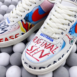 NK AF1 07 - White Graffiti