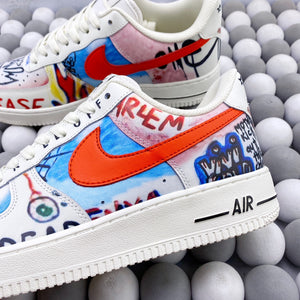 NK AF1 07 - White Graffiti