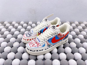 NK AF1 07 - White Graffiti