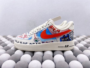 NK AF1 07 - White Graffiti