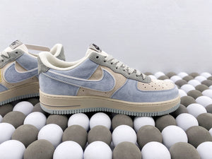 NK AF1 Low Suede - Grey/Blue