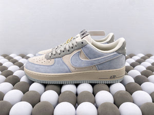 NK AF1 Low Suede - Grey/Blue