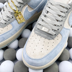 NK AF1 Low Suede - Grey/Blue