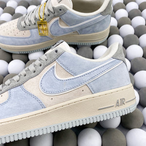 NK AF1 Low Suede - Grey/Blue