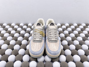 NK AF1 Low Suede - Grey/Blue