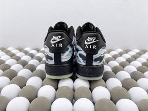 NK AF1 Low - Halloween Black Toe/Black Bones