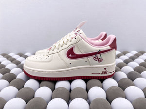 NK AF1 Low 07 - Valentine's Day White/Pink