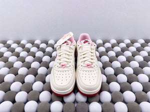 NK AF1 Low 07 - Valentine's Day White/Pink