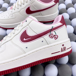 NK AF1 Low 07 - Valentine's Day White/Pink