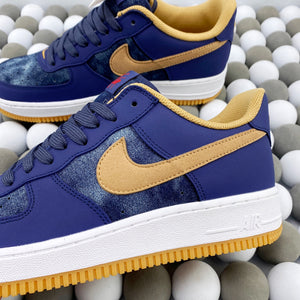 NK AF1 Low - Custom Blue/Brown