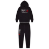Trap⭐ CHENILLE DECODED 2.0 HOODED TRACKSUIT - BLACK / RED