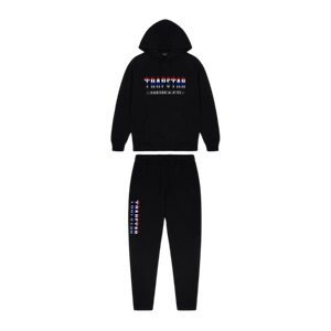 Trap⭐ CHENILLE DECODED 2.0 HOODED TRACKSUIT - BLACK REVOLUTION