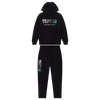 Trap⭐ CHENILLE DECODED 2.0 HOODED TRACKSUIT - BLACK / TEAL