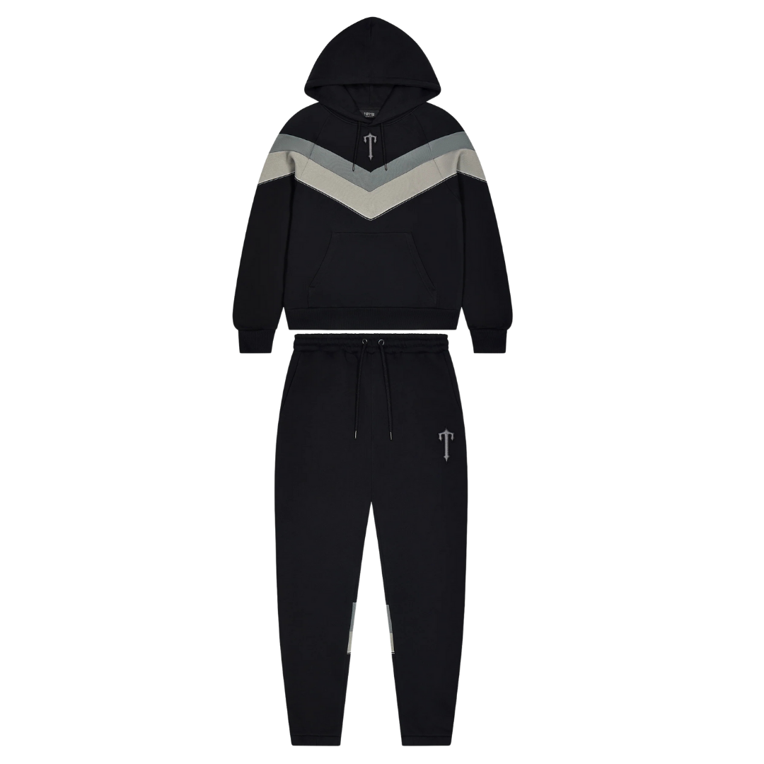 Trap⭐ V STRIPE TRACKSUIT - BLACK