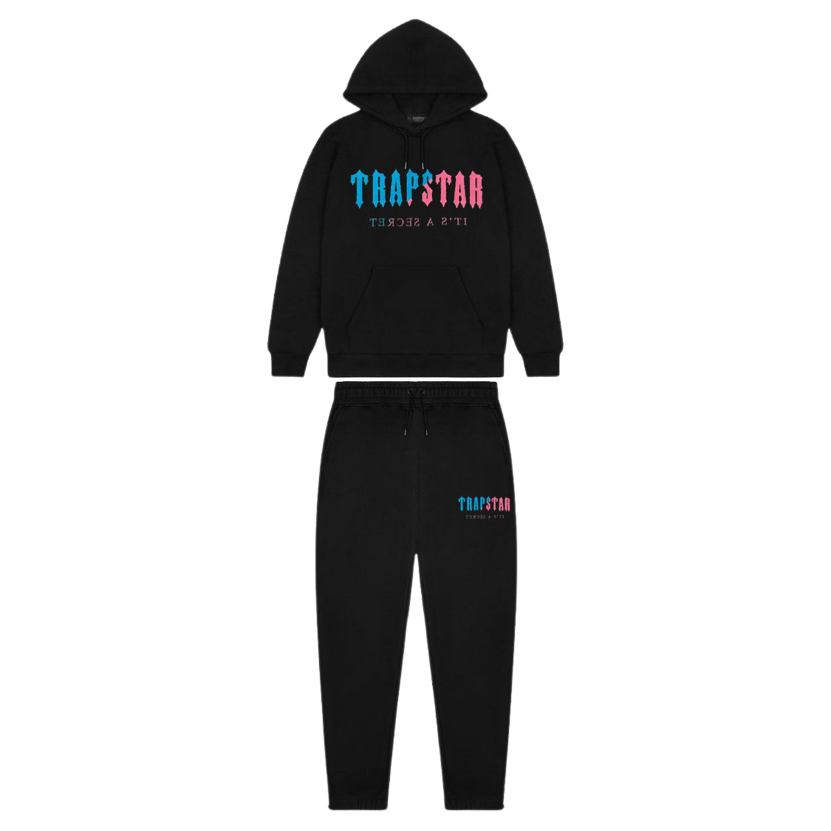 Trap⭐ DECODED CHENILLE HOODED TRACKSUIT - AQUA EDITION