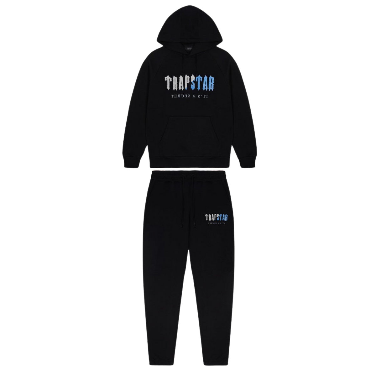 Trap⭐ DECODED CHENILLE HOODED TRACKSUIT - BLACK ICE