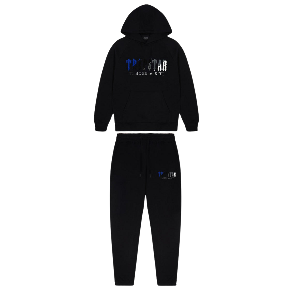 Trap⭐ DECODED CHENILLE HOODED TRACKSUIT - BLACK ICE EDITION 2.0