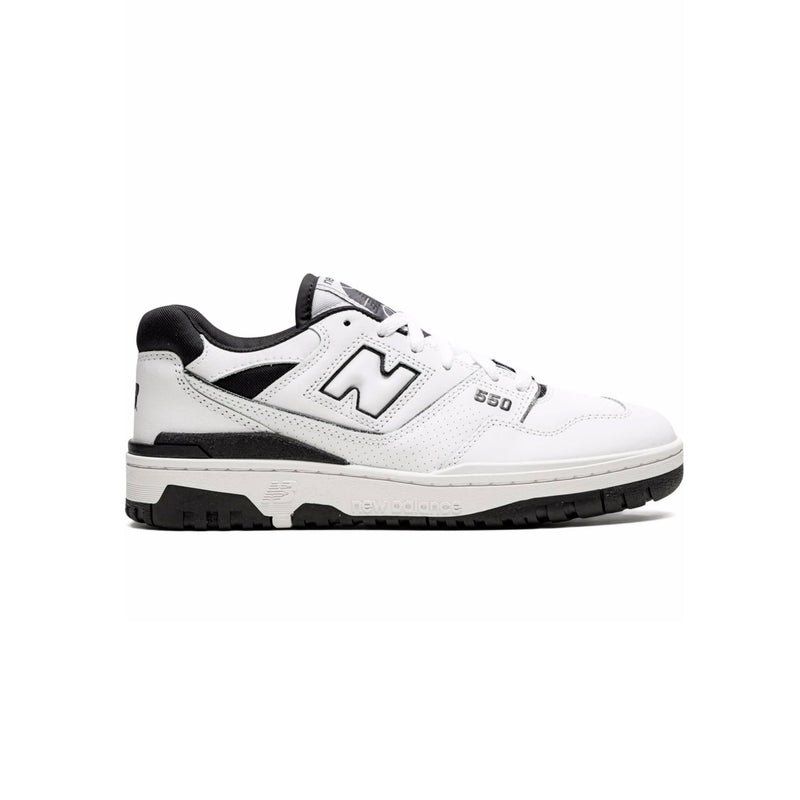 NB 550 White and Black Low