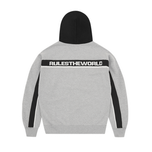 RIBBED SPORTEIZ ZIP HOODIE [HEATHER GREY]