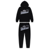 Trap⭐ SHOOTERS HOODED TRACKSUIT - BLACK / SKY BLUE