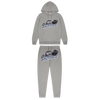 Trap⭐ SHOOTERS HOODED TRACKSUIT - GREY / SKY BLUE