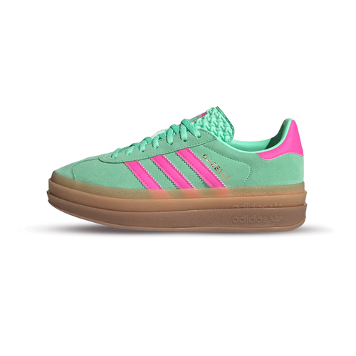 adidas Gazelle Bold Pulse Mint Pink women's sneakers with gum platform sole