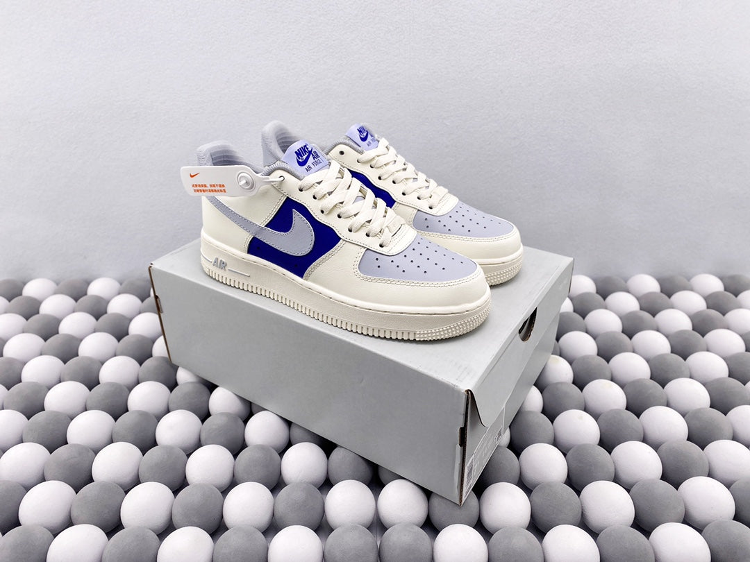 NK AF1 07 - White/Blue
