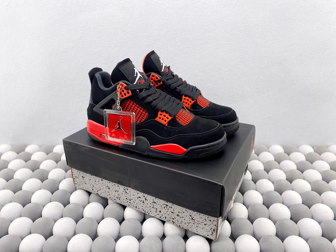 AJ 4 Retro "Red Thunder" Black/Red 2021
